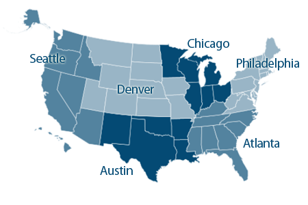 EDA Regional Office Structure - EDA is serviced by 6 regional offices - Philadelphia, Chicago, Atlanta, Denver, Austin, Seattle