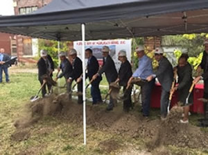 EDA DAS-RA Alvord, Mo., Gov., Eric Greitens, St. Louis Mayor Lyda Krewson & Ranken President Shoun Break Ground on Manufacturing Inc., Project.