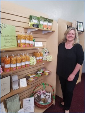 Susan Weatherby, owner of Mokelumne Hills Nuts, Mokelumne Hill, CA