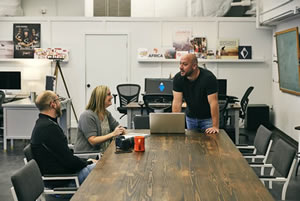 Client tenants during a meeting at the eFactory.