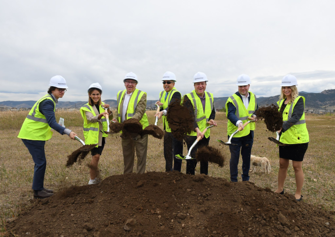 Photo of the Elevate Quantum Tech Hub breaking ground on the new Quantum Tech Park in Arvada, Colorado.