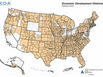 Map of Economic Development Districts - February 2023